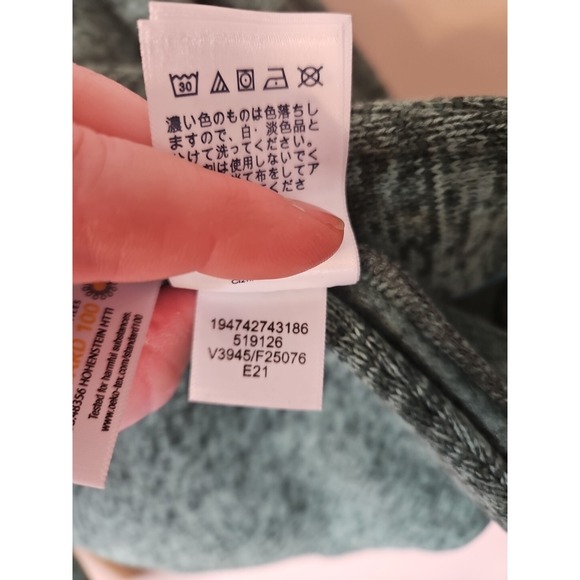 Lands End Blazer Women 1X Green Jacket Fleece Knit Classic Preppy Coastal Fun - Picture 8 of 16